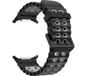 Wave Silicone Band for Samsung Galaxy Watch Ultra Silicone Waterproof Two Tone Bands Samsung Galaxy Watch Ultra Two Tone Band