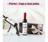 Regalantes.com Pack de 12 a 42 Unidades de Sacacorchos y Abridor de Botella con Etiquetas de Hojas y de Flores - Opción Caja