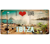 Vintage Ibiza Egypt Munich Haikidiki City Metal Sign License Plate  Wall Art Decor for Home Shop Club Bar  xCM DCA