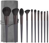 Juego de brochas de maquillaje de 10 piezas, juego de brochas para polvos sueltos