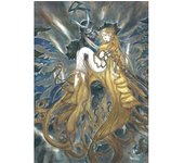 Yoshitaka Amano Final Fantasy Game Luxury Poster Sticky Wall Art Printing Waterproof Home Living Bed Room Bar Aesthetic Decor