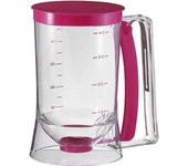 Cortador de Masa para Tartas, dispensador de Masa, gofres, dispensador de Masa, dosificador de Masa con Tapa y Escala, Herramienta para Hornear, 900 ml