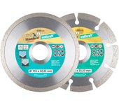 Set de 2 discos diamantados de corte. ø110mm 8390000 wolfcraft