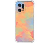 Funda Silicona Antigolpes para Oppo Find X5 5G diseño Acuarela 08 Dibujos