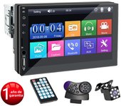 Car Radio 7 Inch 1 Din MP5 Multimedia Player Touch Screen FM ISO Power Aux Input Bluetooth USB Mirror Link Universal Autoradio