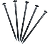 Clavos para Bordes de césped, estacas de tomate, 25 Unidades de plástico para Jardín, clavos de Tierra para carpas, estacas de Jardín en Espiral a pavimentar Bordes de césped artificial (20 cm), 25 Unidades