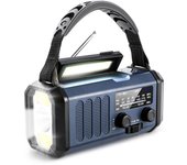 Radio De Emergencia Portátil Con Solar AM/FM Radio De Clima SOS Alarme Luz LED Impermeable Para Camping Al Aire Libre