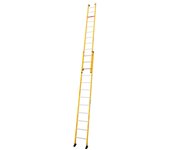 Escalera de Fibra Extensible Manual Modelo F6207M 7 Peldaños Altura Plegada 2160 mm Altura desplegada 3560 mm Ancho 450mm Peso 15.50 kg