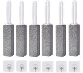 6PCS Pumice Stone Toilet Cleaning Stick Seat Limescale Rust Stain Dirt Removal Brush Bathroom Tile Sink Household Washing Tools