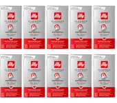 Illy Café Pack 10 Cajas Clasico Capsulas Compatibles Nespresso 10 Uds - Qumir