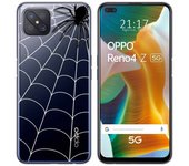 Tumundosmartphone Funda Gel Transparente para Oppo Reno 4Z 5G diseño Araña Dibujos