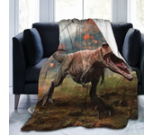 Dinosaur Blanket for Boys Jurassic Dino World Park Soft Flannel Throw Blanket Dinosaur Room Decor for Boys Gifts for Sofa Bed