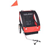 VidaXL Remolque para bicicletas Renty con arnés de seguridad +1A