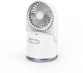 Ventilador de Escritorio USB con Agua Nebulizada Ventilador Portátil Silencioso Potente 3 Velocidades USB Mini Ventilador con depósito de agua de 300ml Hogar Dormitorio Oficina Viaje Blanco