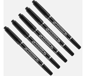 5/10PCs Permanent Marker Black/Blue/Red Oil Marker Pen Twin Tip Fine Nid Marker Ink Stationery Items School & Office Supplies