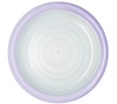 Plato Llano Cerámico Quid Kaleido 27CM - Gran Tamaño - Material Cálido y Natural - Apto Microondas - Pintado a Mano