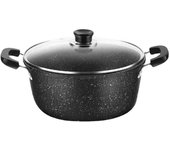 Olla antiadherente con tapa, olla multiusos para pasta con tapa coladora y asas giratorias y bloqueables, olla grande para salsa, olla de inducción, apta para lavavajillas