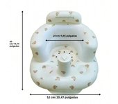 Infant Shining Baby Inflatable Sofa Children Puff Portable Bath Chairs PVC Multifunctional Seat Practice Sitting Bath Stool