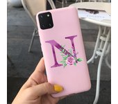 Fashion Alphabet Case For Samsung Galaxy Note 10 Lite Phone Cases Candy Color Back Cover For Samsung Note10 Lite SM-N770F Bumper