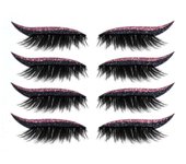 Delineador De Ojos Y Pestañas Reutilizables Stickers, Glitter Eyeliner Stickers Pestañas Postizas Maquillaje De Ojos Stickers