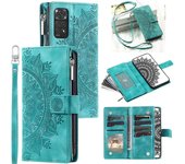Funda de cuero con tapa y cordón largo para XiaoMi, carcasa con cremallera para tarjetas, 13T, 12T, 11T, 10T, 13, 12, 1teléfono