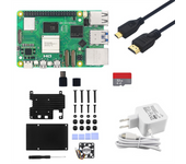 For Raspberry Pi 5 8G Development Board+Aluminum Alloy Case Kit BCM2712 2.4GHz VideoCore VII PCIe 2.0 EU Plug