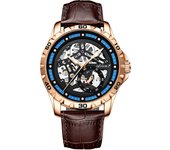 Ailang-reloj mecánico de marca famosa para hombre, cronógrafo de buceo, informal, a la moda, con correa automática hueca