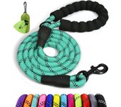 Correa de Perro, 1,2 m Correa de Fuerte de Perro para Perros Medianos y Grandes con Mango Acolchado Suave y Hilos Reflectantes,