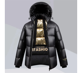 Abrigos de plumón de pato para hombre, chaquetas informales con capucha, cálidas, a prueba de viento, color negro y blanco, talla 3XL, novedad de invierno