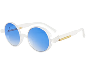 Gafas de sol góticas clásicas Steampunk, gafas de sol de marca de lujo de diseñador de alta calidad para hombres y mujeres, gafas de sol redondas Retro con montura de Pc