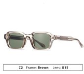 Gafas de sol de montura pequeña Gafas de sol de protección UV cuadradas retro de moda
