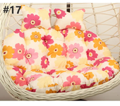 Unfilled or Filled Hanging Swing Egg Basket Double Seat Chair Cushion Cover  Papasan Round Detachable Pillowcase For Home Patio