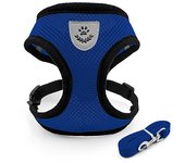 Tank top style dog leash pet chest harness small dog medium-sized dog cat breathable walking leash L