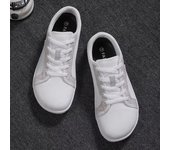 Zapatillas de senderismo planas para mujer,resistentes al desgaste,comodidad informal,minimalistas de color sólido con cordones,puntera ancha