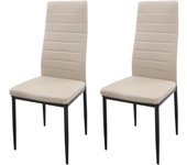 Pack de 2 Sillas de Comedor Tapizadas - Sillas Cocina Tapizadas - Sillas Comedor Pack (White, 2)