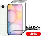 4Pcs For iPhone 16e Glass iPhone 16e Tempered Glass Phone Protective 9H HD Full Cover Glue Screen Protector iPhone 16e iPhone16e