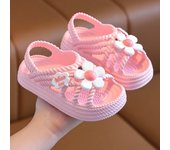 Zapatillas de verano para niños y niñas, zapatos de baño antideslizantes para el hogar, sandalias de suela blanda para bebé, novedad de 2024