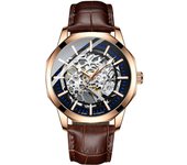 AILANG-reloj mecánico automático para hombre, cronógrafo de moda, resistente al agua, Serie de tecnología negra