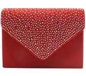 Bolso de mano de cuero PU para mujer, Cartera de noche con cristales brillantes, monedero de fiesta de boda, sobre de moda