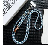 Cordón plateado con doble hebilla, correa ajustable para muñeca, bandolera, cordón para colgar en el hombro del teléfono móvil, cadena para llaves, novedad de 2025