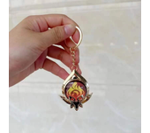 Game Impact Fontaine Sumeru Wanderer Light Pervious Key Chain 7 Element Eye Of Original God Cosplay Toy KeyRing