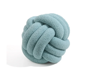 Lamb Cashmere Lounge Chaise Cushion Bedside Sun Lounger Backrest Hand-woven Knotted Ball Bed Pillow Holiday Decor