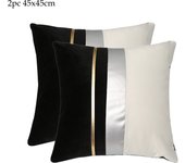ANUMEI Pack of 2 Luxury Velvet Cushion Cover 45x45cm 30x50cm Home Decor Pillow Case Decorative Sofa Pillows Cover Design Grey