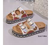 2025 verano nuevo Zapatos de mujer de verano zapatillas de moda sandalias zapatos casuales de mujer.