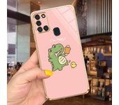 Maple Leaf Couple Heart Cases For Samsung A21s Case Silicone Cover Samsung Galaxy A21s SM-A215F Camera Protection Casing Soft
