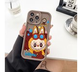 Little Monster labubu Silicone soft phone case for iPhone16 iPhone 15 12 14 13 11 PROMAX PLUS XR XS MAX shock-absorbing creative protective cover