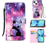 Para Apple iPhone 13mini 13 14 Pro 6,1 14 15 Plus 13 14 15 Proax 6,7 15 Pro Billetera De Ranura De Tarjeta Retro Estui