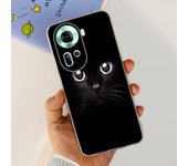 For Oppo Reno11 CPH2599 Case Reno8 T 4G CPH2599 Cover Soft TPU Clear Silicone Bumper Flower Women Fashion Coques Capa Reno 11 5G