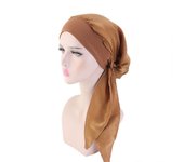 For Women Satin Silk Sleep Cap Hijab Scarf Headband Women Hat Turban Cap Silky Bonnet Head Scarf Elastic Hair Band