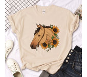Horse t-shirts women streetwear Japanese t-shirts girl 2000s manga Japanese clothes
